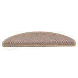 Vidaxl-Treppenmatten selbstklebend 15 St. Sisal Look 56x17x3 cm Licht Beige
