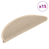 Vidaxl tappetini per autoadesivi 15 St sisal look 56x17x3 cm berber