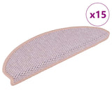 Esteras de escalera de Vidaxl autoadhesivo 15 sisal sisal look 65x21x4 cm rosa