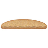Vidaxl-Treppenmatten selbstklebend 15 St. Sisal Look 65x21x4 cm Sisalfarbe