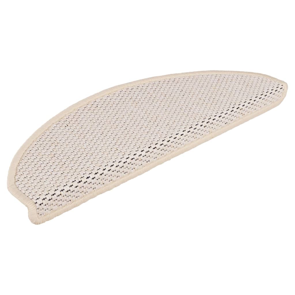 Vidaxl tappetini per autoadesivi 15 St sisal look 65x21x4 cm berber