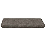 Vidaxl-Treppen selbst klebend 15st Sisal Look 65x21x4cm Grau und Beige