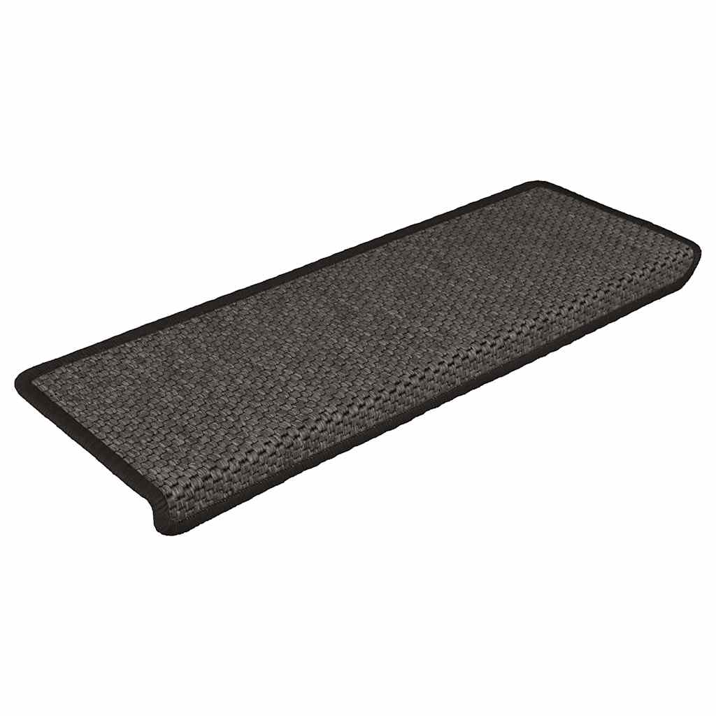 Vidaxl-Treppen selbst klebend 15st Sisal Look 65x21x4cm Anthrazitfarbe