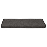 Vidaxl-Treppen selbst klebend 15st Sisal Look 65x21x4cm Anthrazitfarbe