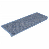 Vidaxl tappetini per autoadesivi 15 St sisal look 65x21x4 cm blu