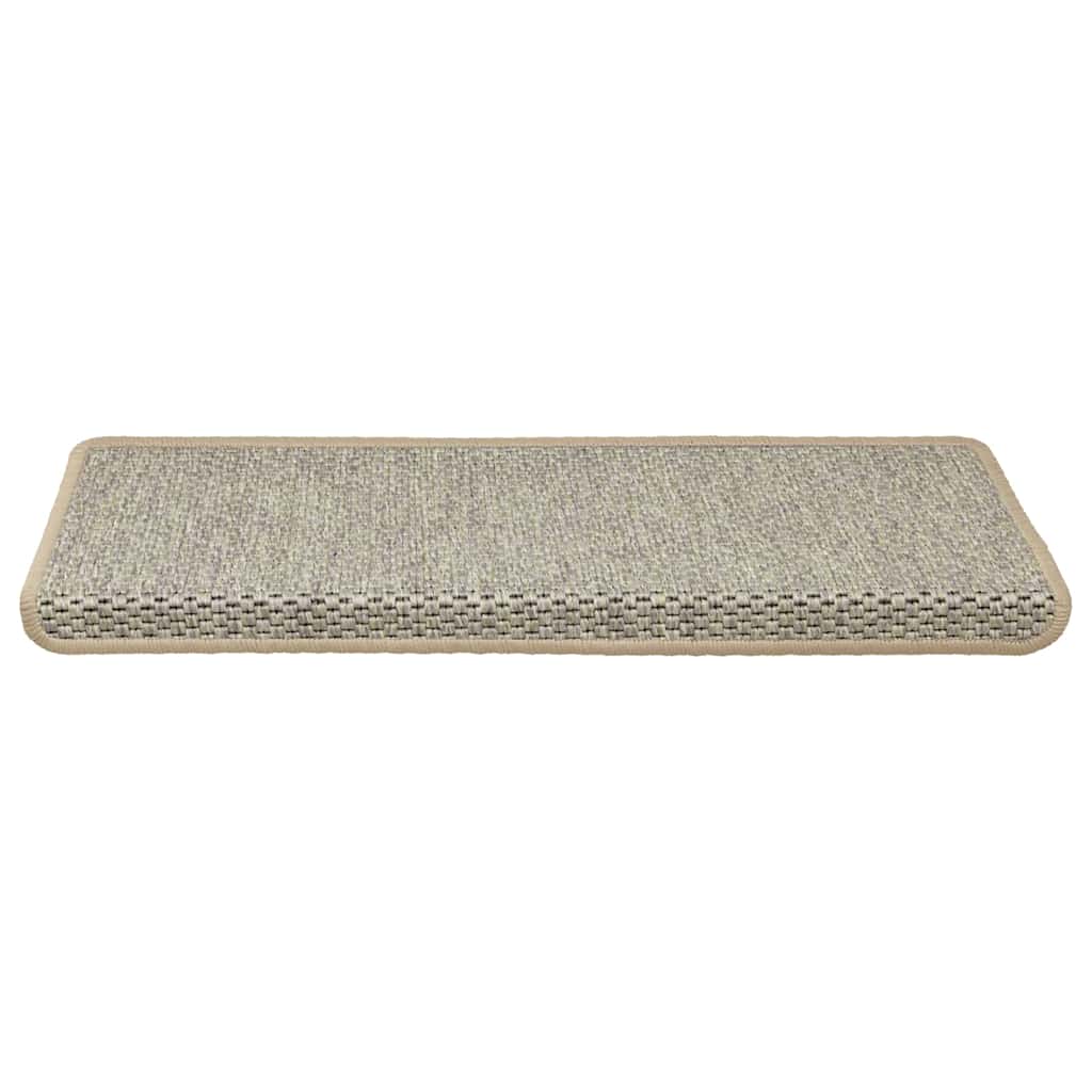 Vidaxl-Treppen selbst klebend 15 St. Sisal Look 65x21x4 cm Grün