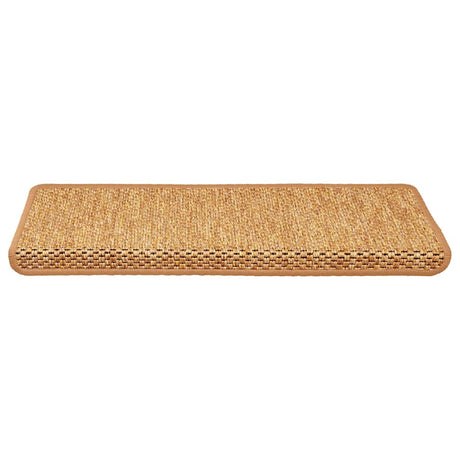 Vidaxl-Treppenmatten selbstklebend 15 St. Sisal Look 65x21x4 cm Orange