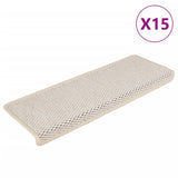 Vidaxl Staps Mants Selbstbesëtzer 15 St Sisal kuckt 65x21x4 cm Crème