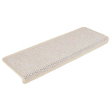 Vidaxl Staps Mants Selbstbesëtzer 15 St Sisal kuckt 65x21x4 cm Crème