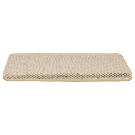 VidaXL Stufenmatten selbstklebend 15 Stk. Sisaloptik 65x21x4 cm Berber