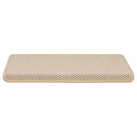 VidaXL Stufenmatten selbstklebend 15 Stk. Sisaloptik 65x21x4 cm Berber