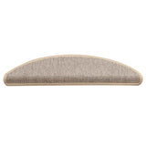 Vidaxl -Treppenmatten 15 ST 56x17x3 cm Silberhemisphäre