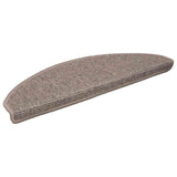 Vidaxx Stufenmatten 15 St. 65x21x4 cm dunkelbeige halbrund groß
