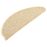 Vidaxl Stair Maty samoprzylepne 15 St Sisal Look 65x21x4 cm Beige