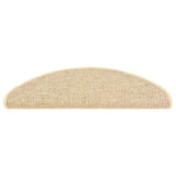 Vidaxl Stair Maty samoprzylepne 15 St Sisal Look 65x21x4 cm Beige