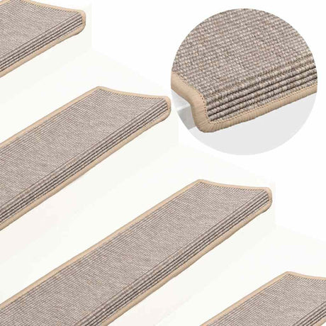 Vidaxx Stufenmatten 15 St. 65x21x4 cm Silber mit rechteckigem Rand