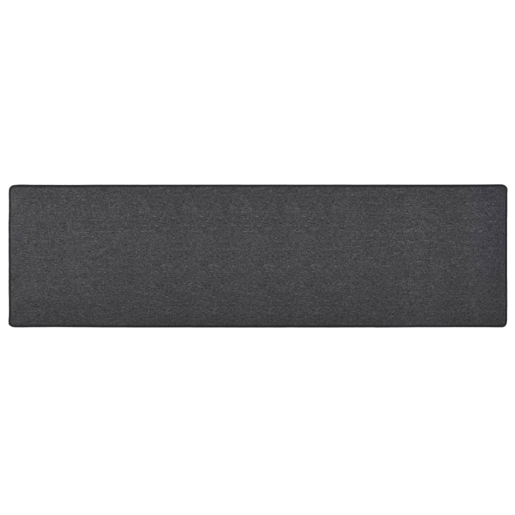 VIDAXL -Teppichläufer 50x200 cm Anthrazit -ausgelöst