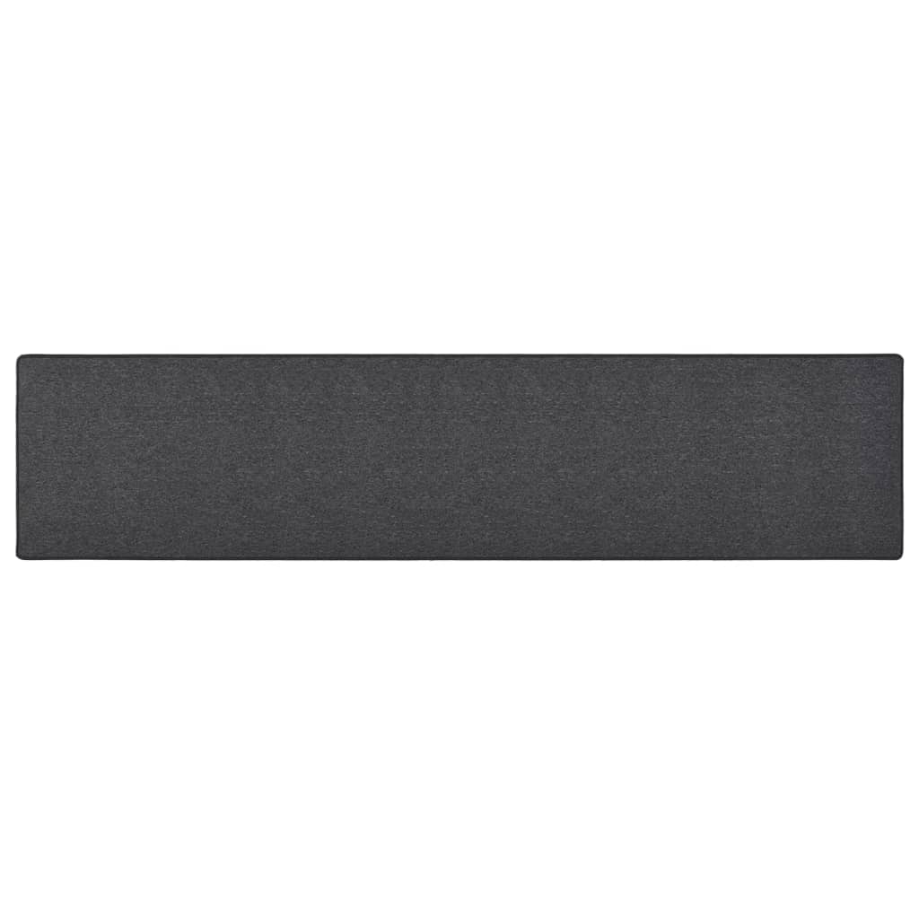 VIDAXL -Teppichläufer 50x250 cm Anthrazit -ausgelöst