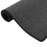 VIDAXL -Teppichläufer 50x250 cm Anthrazit -ausgelöst