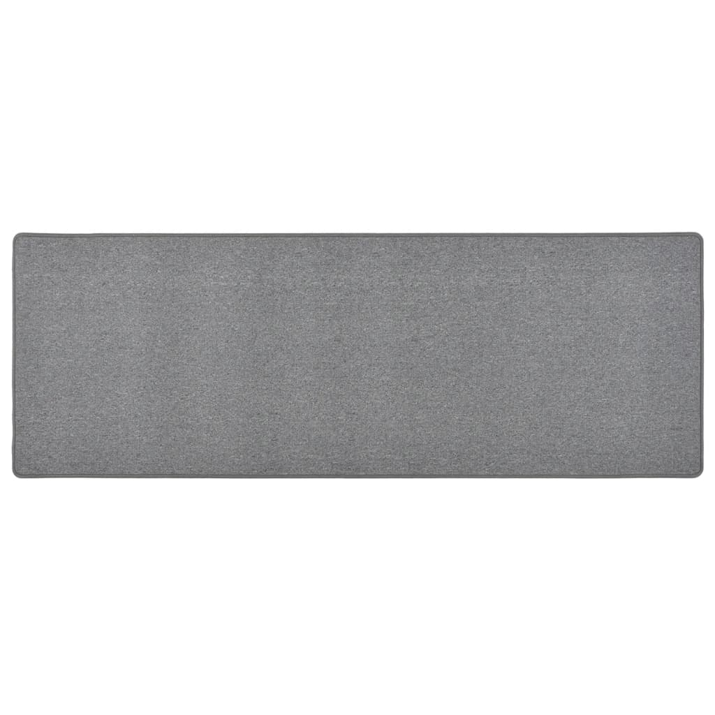 Vidaxl Teppichläufer 80x250 cm dunkelgrau