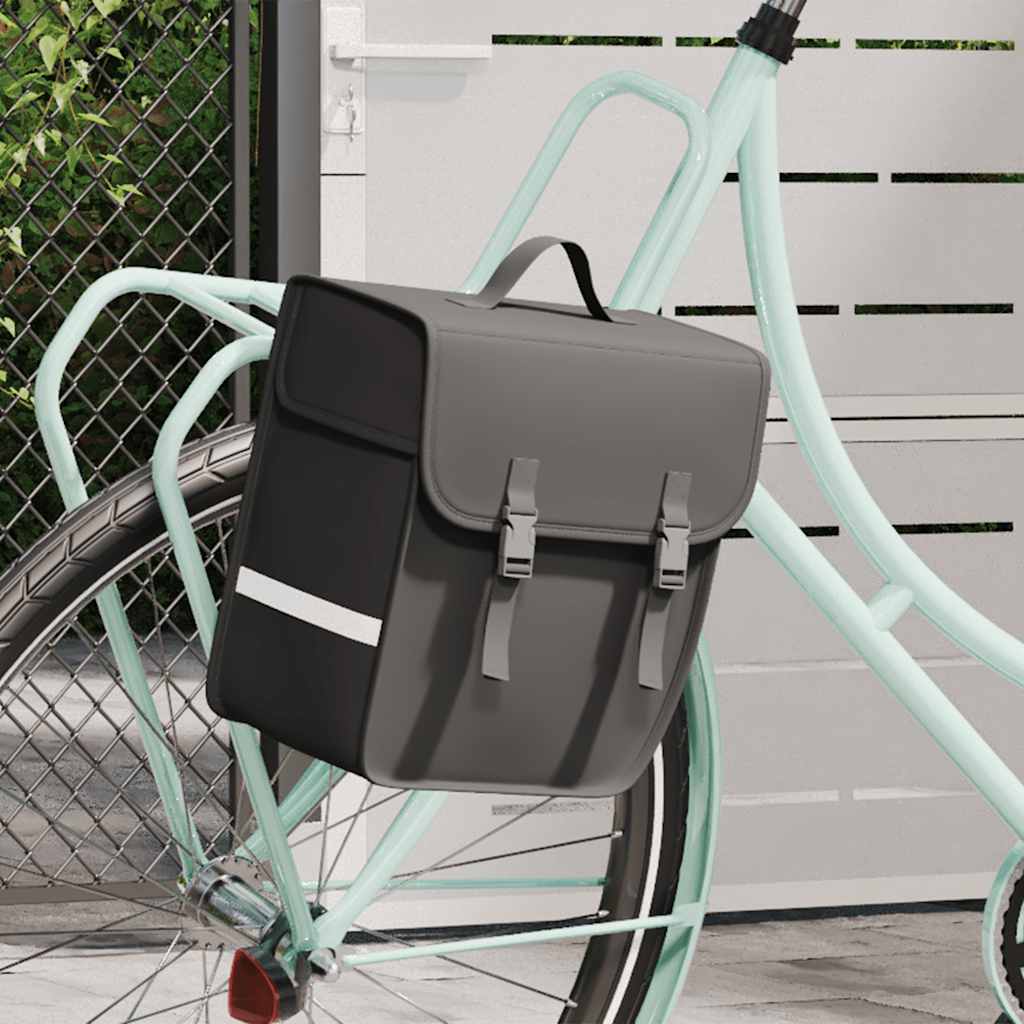 Vidaxl -Fahrradbeutel für Gepäckträger nur wasserdicht 21 l Schwarz