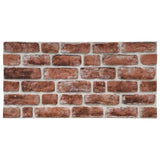 Vidaxl 10 st Wall panels 3D Dark brown brick EPS