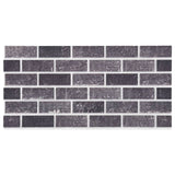 Vidaxl 11 St. Wandtafeln 3D Schwarz und Grauziegel EPS