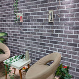 Vidaxl 11 St. Wandtafeln 3D Schwarz und Grauziegel EPS