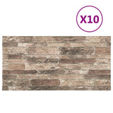 Vidaxl 10 St Wand Panels 3D Multicolorored Brick EPS