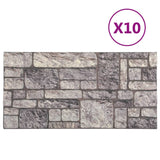 Vidaxl 10 St Wand Panels 3D hellgrau Brick EPS