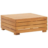 Vidaxl tuintafel en voetensteun met kussen massief acaciahout