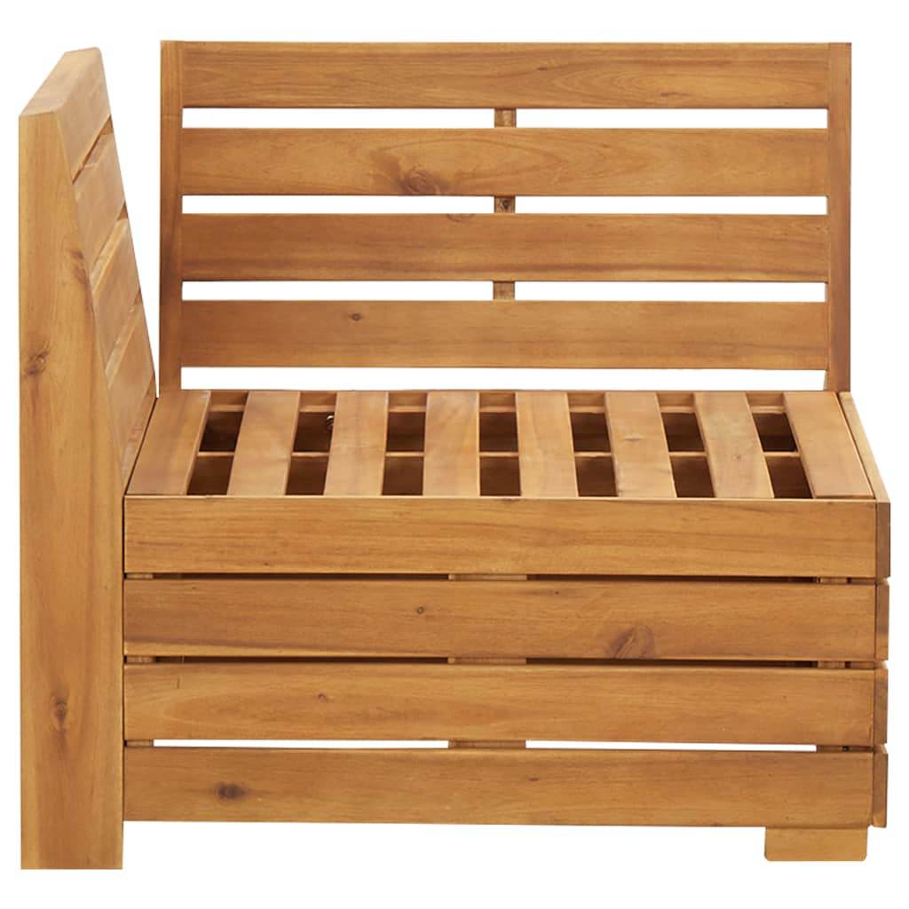 Vidaxl 2-delige loungeset met kussens massief acaciahout