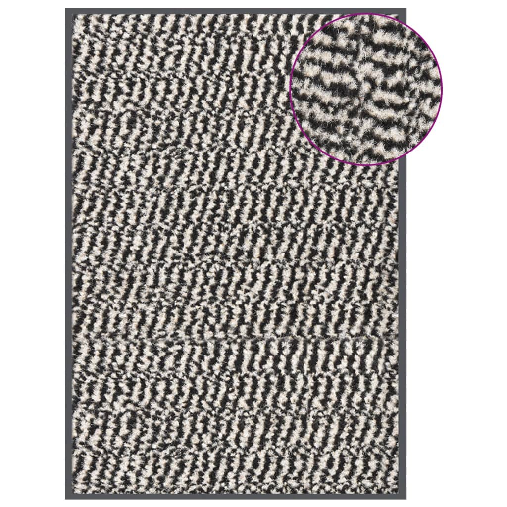 VIDAXL PORTOMAT TUFTED 40x60 cm Hellbraun