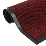 Vidaxl zerbino trapuntato 60x150 cm rosso