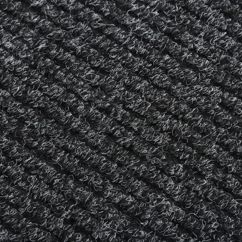 Vidaxl droogloopmat 100x200 cm anthrazit -geläutet