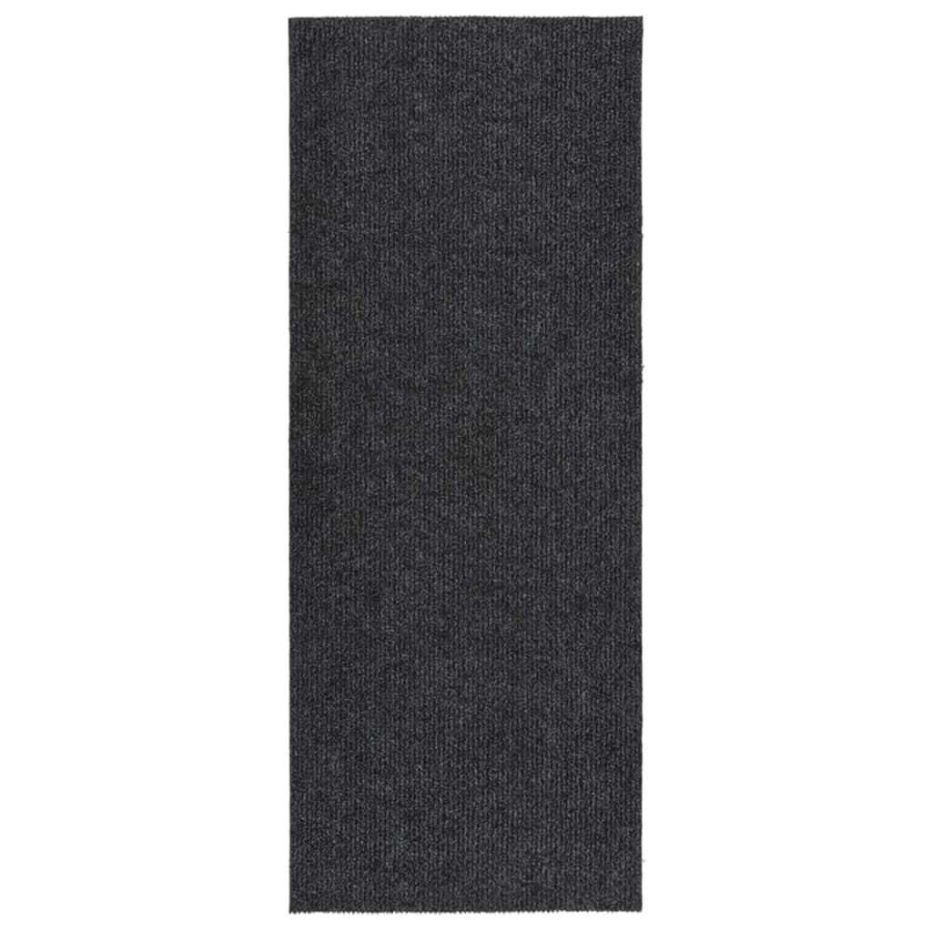 Vidaxl droogloopmat 100x250 cm anthrazit -gelöscht