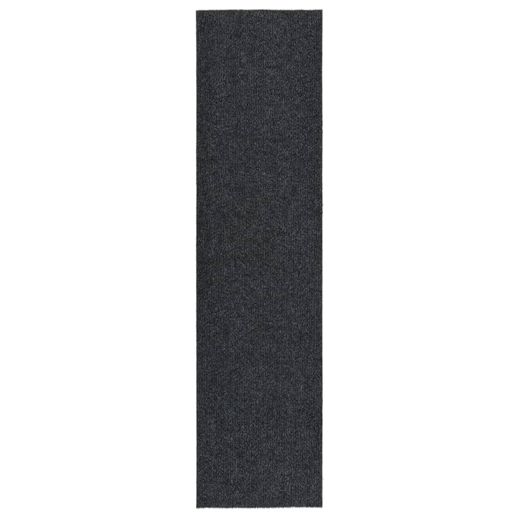 Vidaxl droogloopmat 100x400 cm anthracite -colored