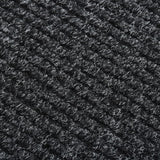Vidaxl droogloopmat 100x450 cm anthrazit -gelöscht