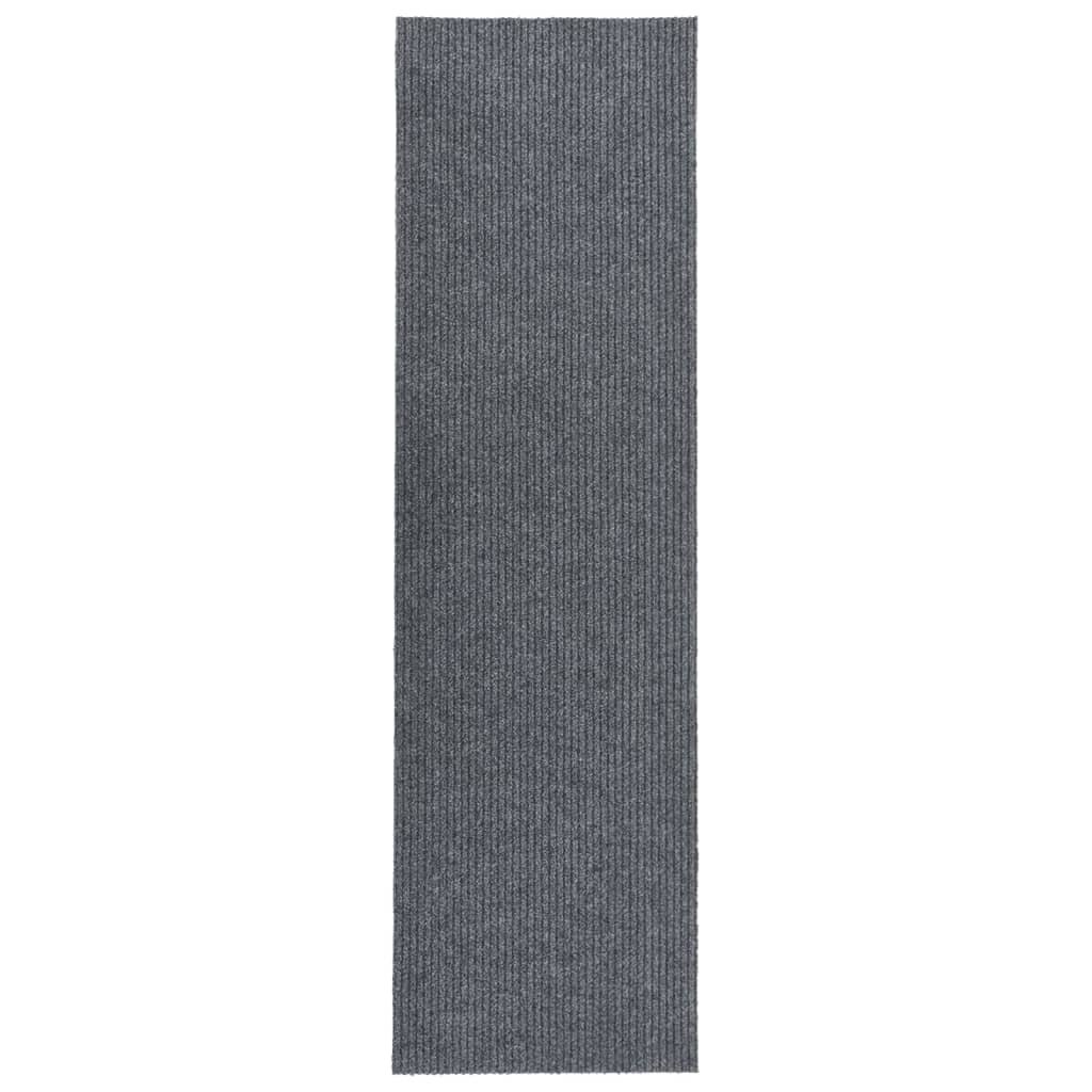 Vidaxl droogloopmat 100x400 cm gris