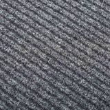 Vidaxl droogloopmat 100x400 cm grau