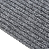 Vidaxl Droogloopmat 100x450 cm Grau