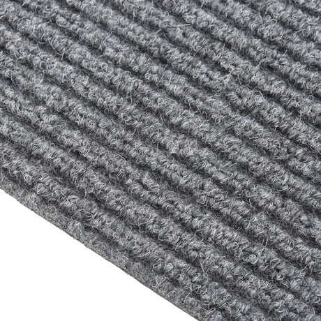 Vidaxl Droogloopmat 100x450 cm Grau