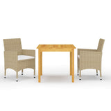 Vidaxl 3-delige tuinset beige