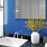 Vidaxl Mosaikfliesen 11 ST 30 x 30 cm Glasblau
