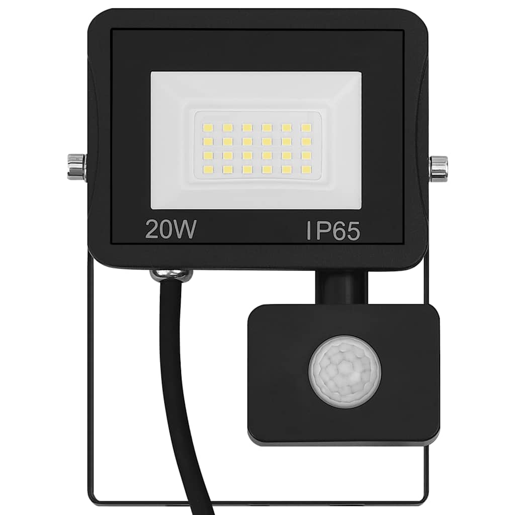 Vidaxl spotlight met sensor led 20 w warmwit