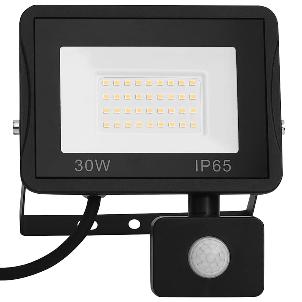 Vidaxl spotlight met sensor led 30 w warmwit