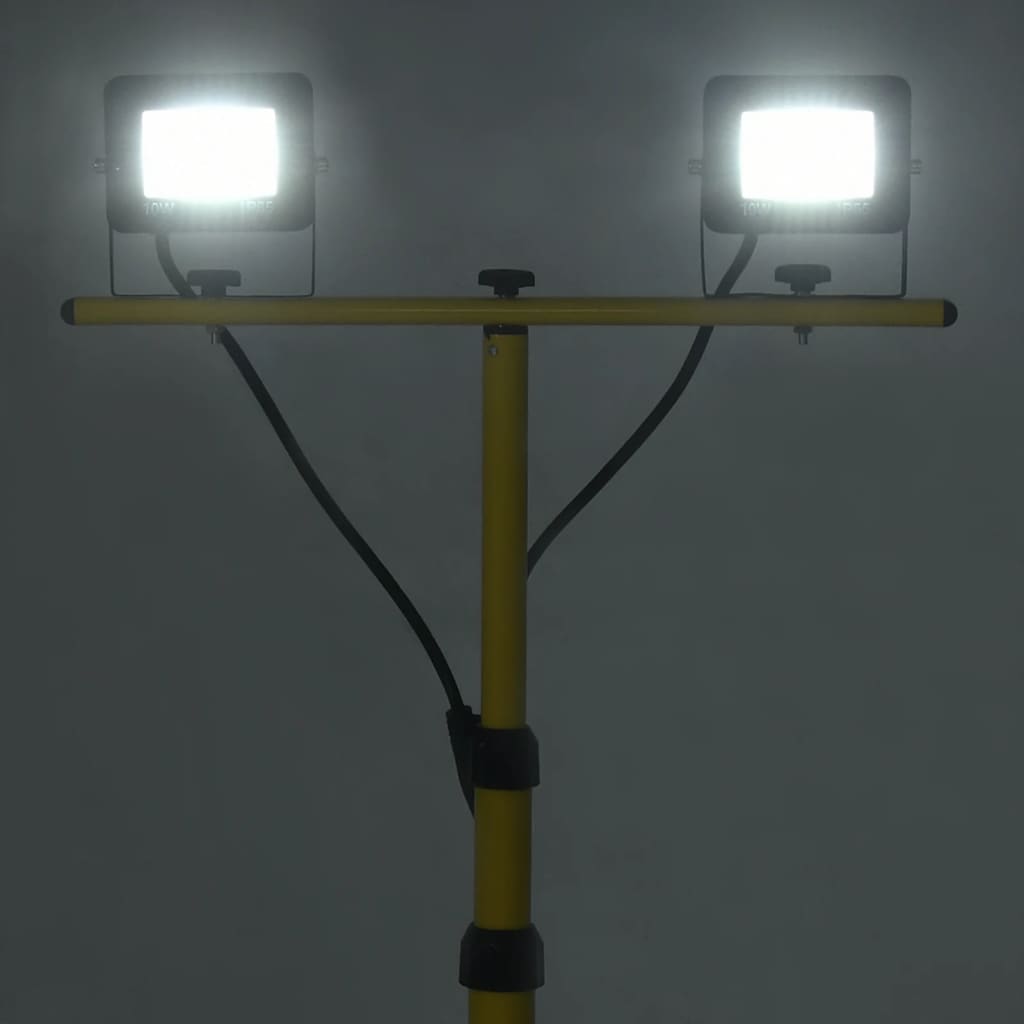 Vidaxl Spotlight con Tripode LED 2x10 W Cold White