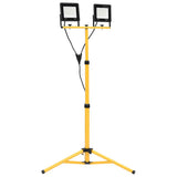 Vidaxl spotlight met statief led 2x50 w koudwit