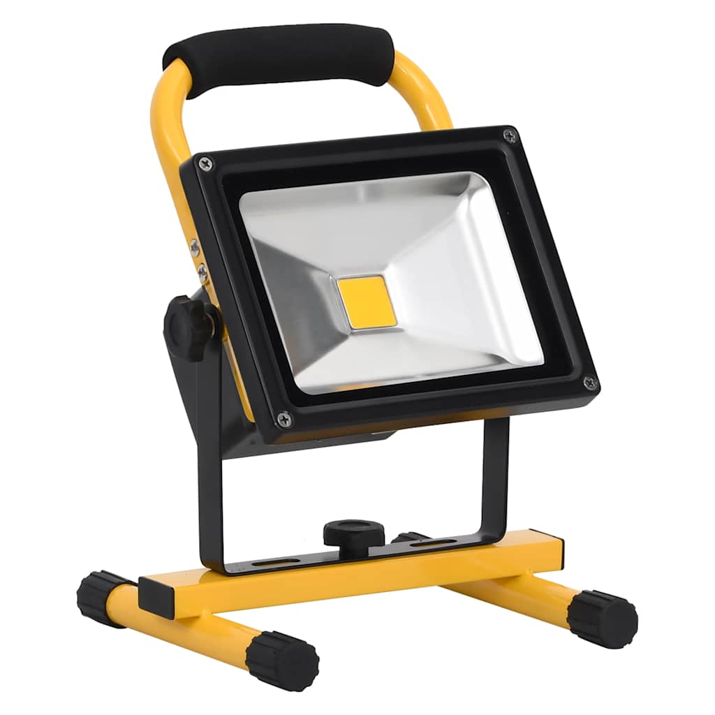 Vidaxl -Scheinwerfer mit wiederaufladbaren LED 30 W Kalt weiß