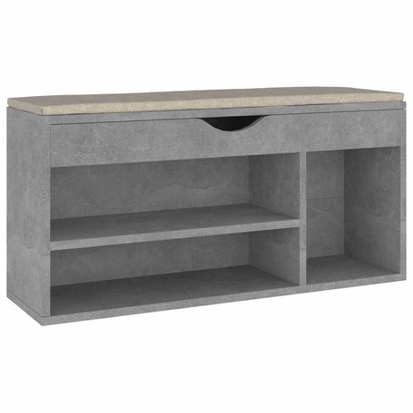Vidaxl Schuhbank mit Kissen 104x30x49 cm verarbeiteter Holzbetonpreis